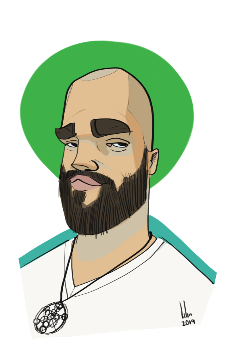 Colour digital caricature by Salar Salahi