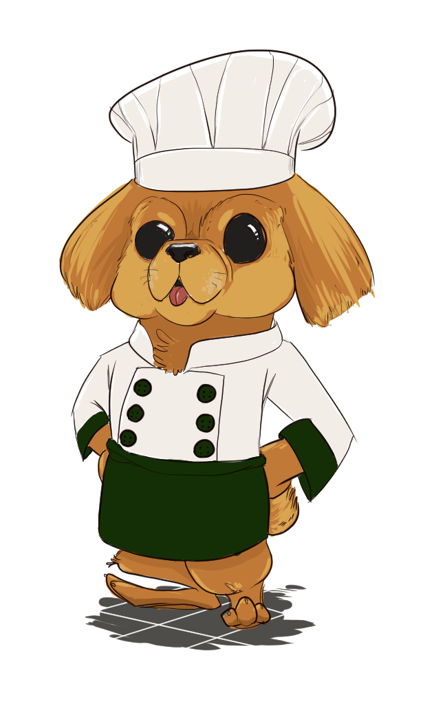 Digital chef caricature by Salar Salahi